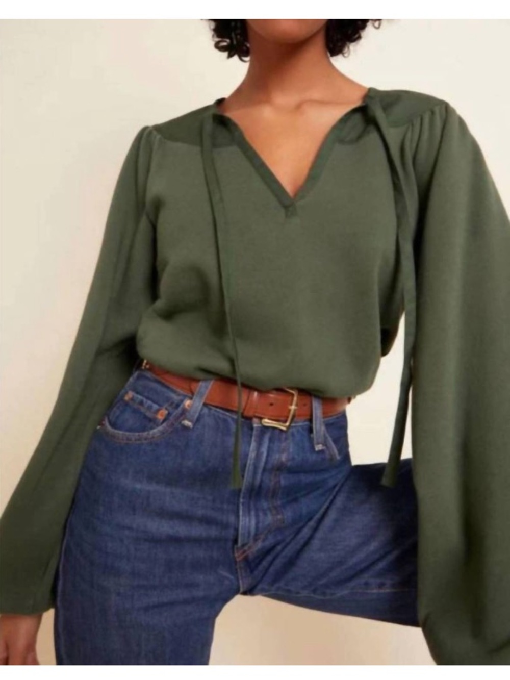 NWOT NATION LTD olla sweatshirt top in yosemite green XL